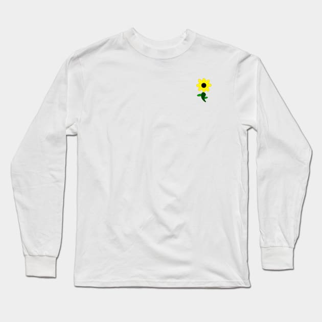 Semicolon Flower Long Sleeve T-Shirt by Batty Behavior